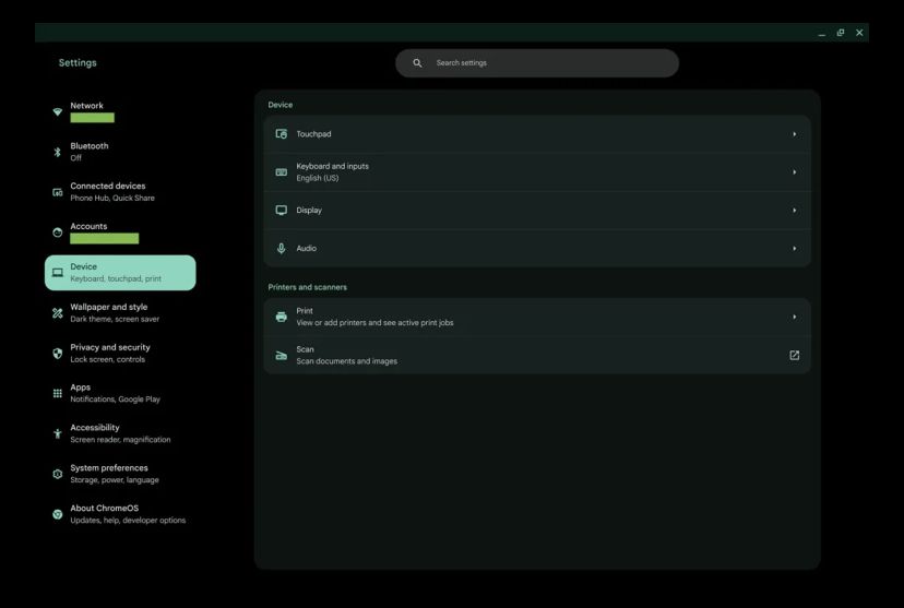 تكنولوجيا: إعادة تصميم إعدادات ChromeOS Material You لتشبه نظام أندرويد إلى حد كبير