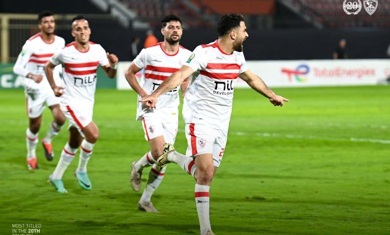 فيوتشر ينهي الشوط الأول متقدمًا بهدف أمام الزمالك في الكونفدرالية