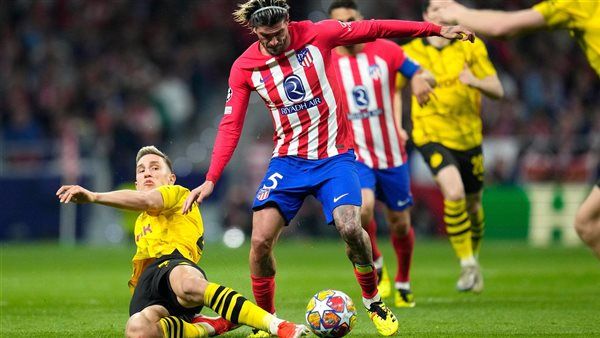 أتلتيكو مدريد يتغلب على بوروسيا دورتموند بثنائية في دوري الأبطال