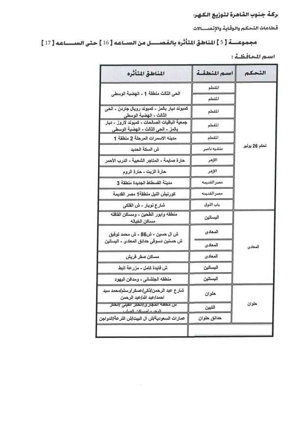 عودة تخفيف الأحمال بعد العيد.. تعرف على التفاصيل ومواعيد انقطاع الكهرباء الجديدة