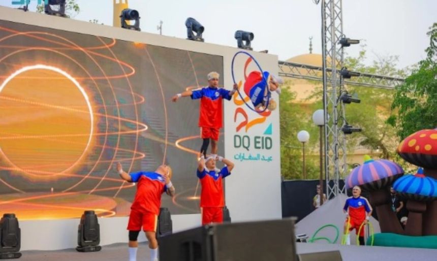 صور.. عروض عالمية بحي السفارات في الرياض احتفاء بعيد الفطر