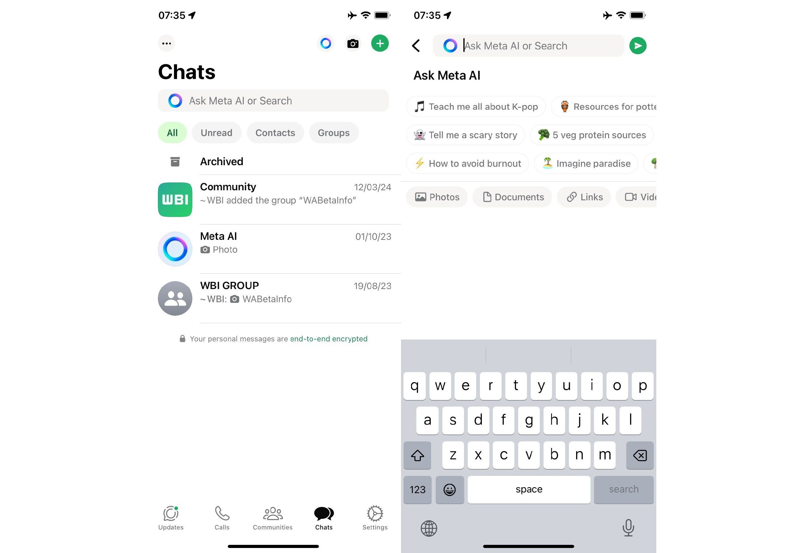 تكنولوجيا: تطبيق WhatsApp يحصل على برنامج chatbot يعمل بالذكاء الاصطناعي
