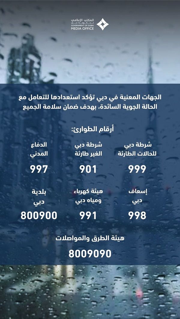 الامارات | تعرف إلى أرقام الطوارئ في دبي