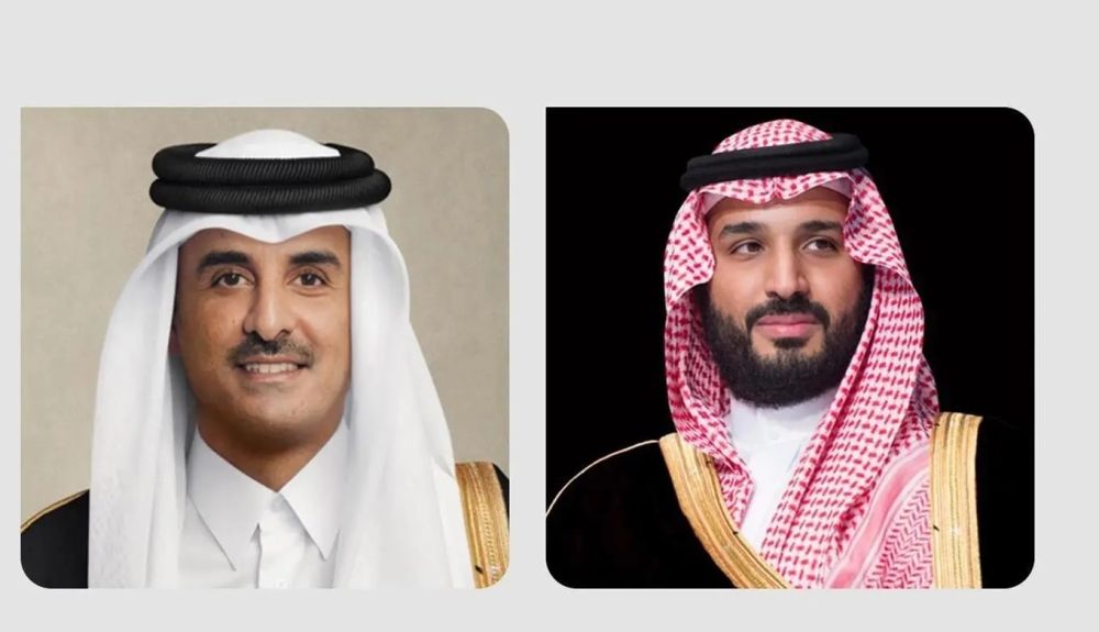 ولي العهد يبحث هاتفيًا تطور الأوضاع في المنطقة مع أمير قطر