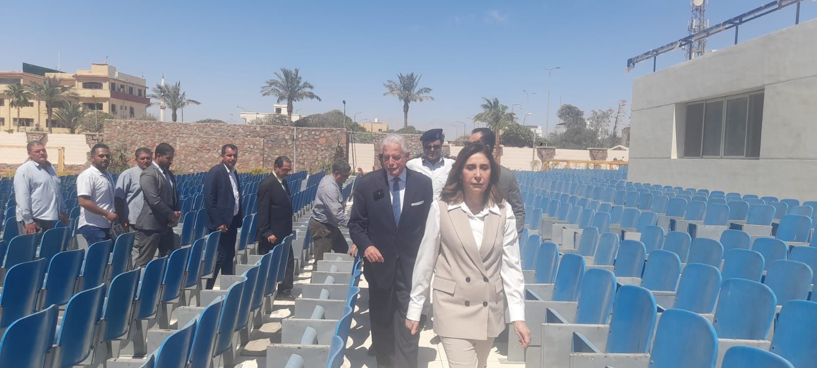 وزيرة الثقافة توجه بسرعة الانتهاء من أعمال تطوير المسرح الصيفي بالطور