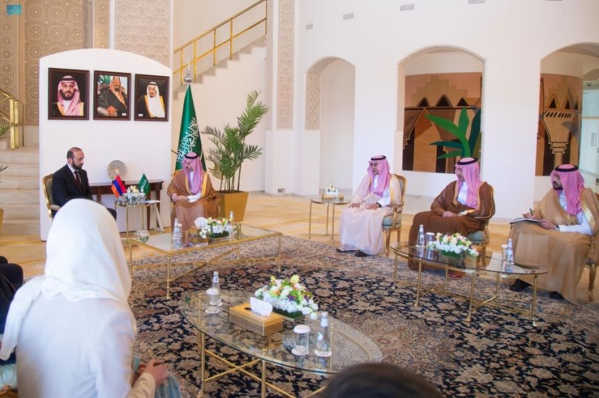 وزير الخارجية يبحث القضايا الإقليمية والدولية مع نظيره الأرميني