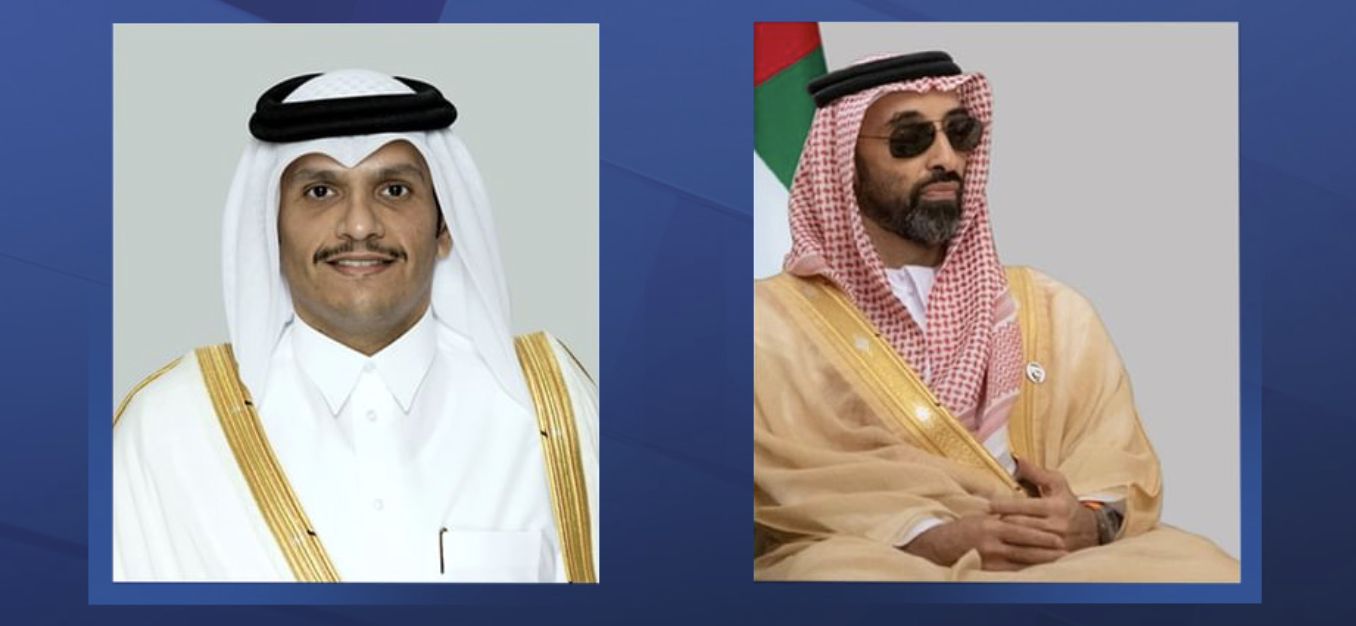 الامارات | رئيس مجلس الوزراء القطري يستقبل طحنون بن زايد
