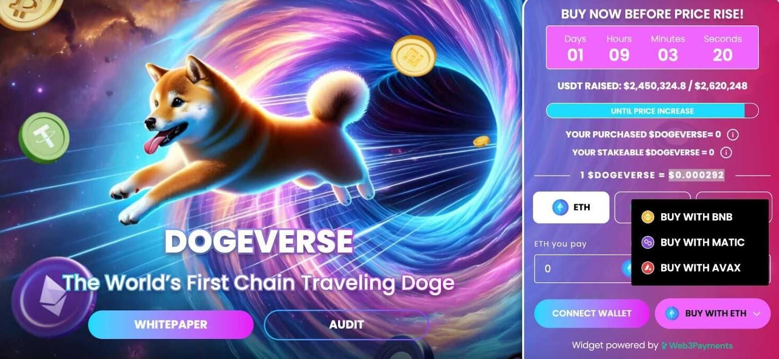 هل ينفصل سعر دوجكوين عن سعر بيتكوين؟ المستثمرون يتجهون نحو Dogeverse وسط هبوطٍ في السوق