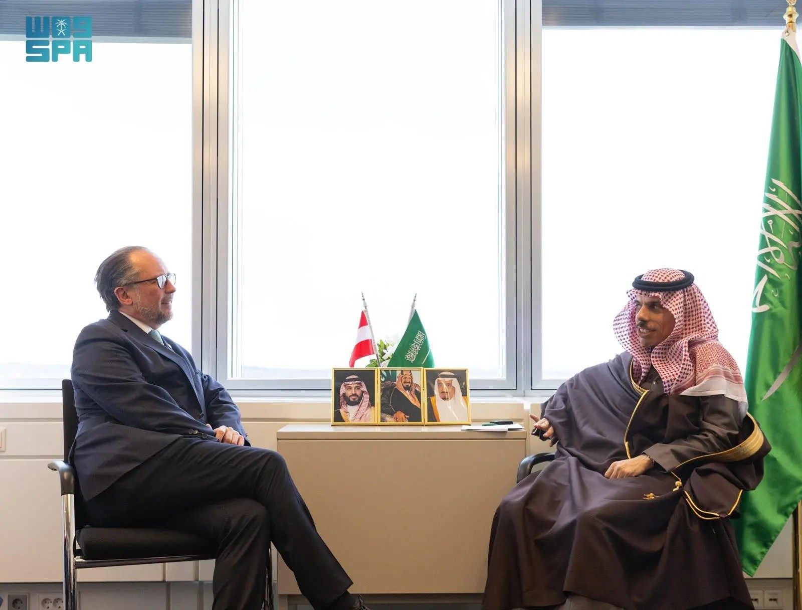 السعودية | وزير الخارجية يلتقي وزير خارجية النمسا