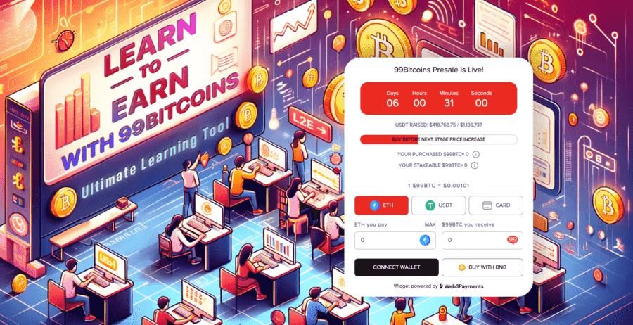 مستقبل عملة 99Bitcoins للفترة بين عامي 2024 و2030