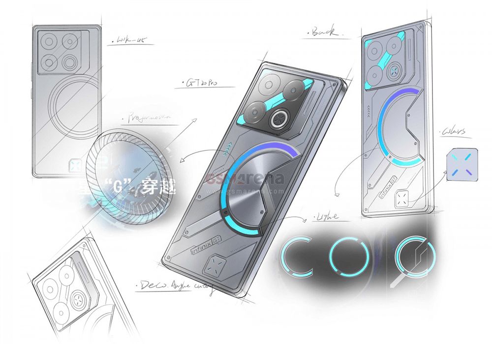 تكنولوجيا: تسريبات مصورة تكشف عن تصميم هاتف الألعاب القادم Infinix GT 20 Pro