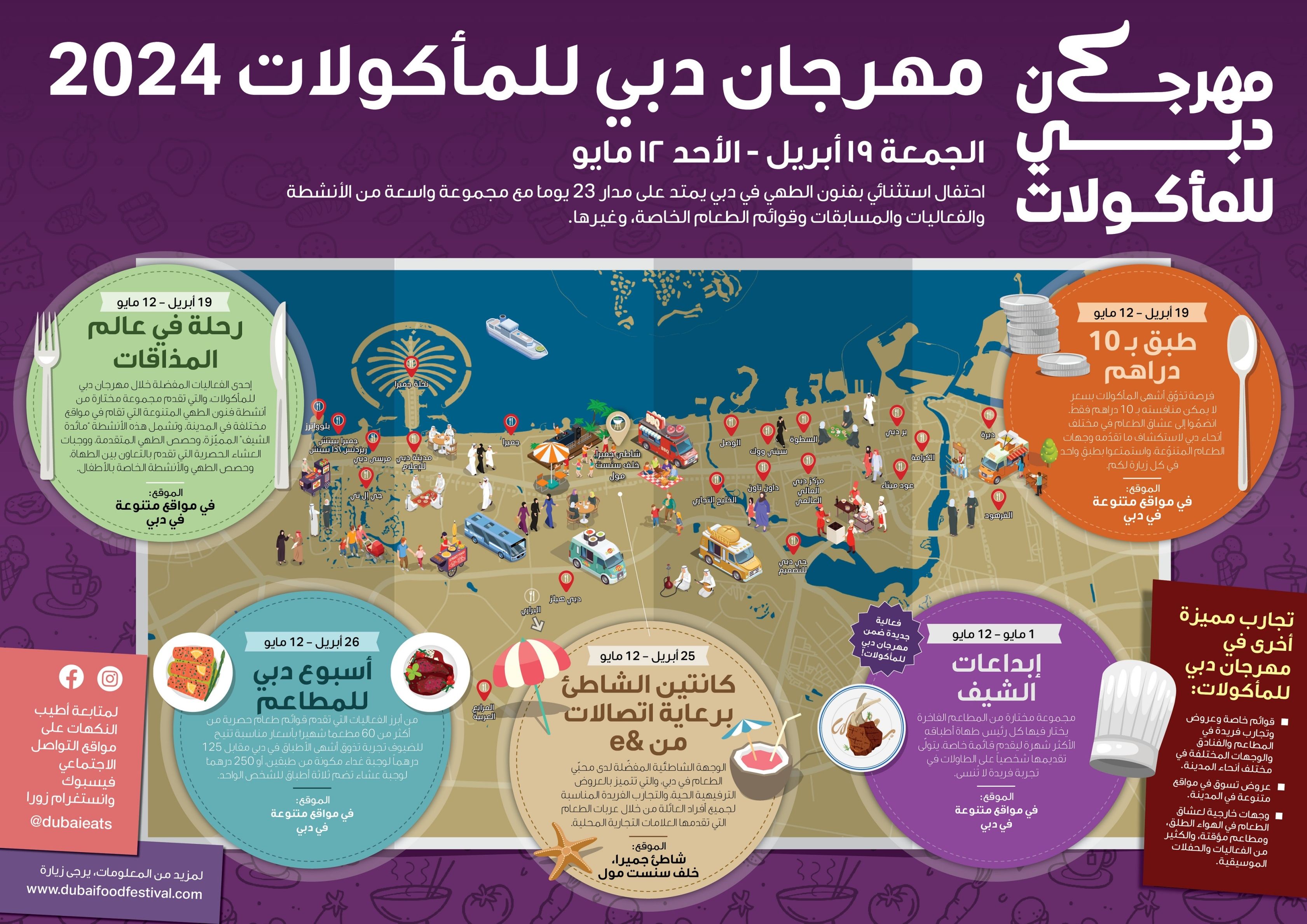 الامارات | مهرجان دبي للمأكولات 2024 يقدم تجارب متنوعة لفنون الطهي