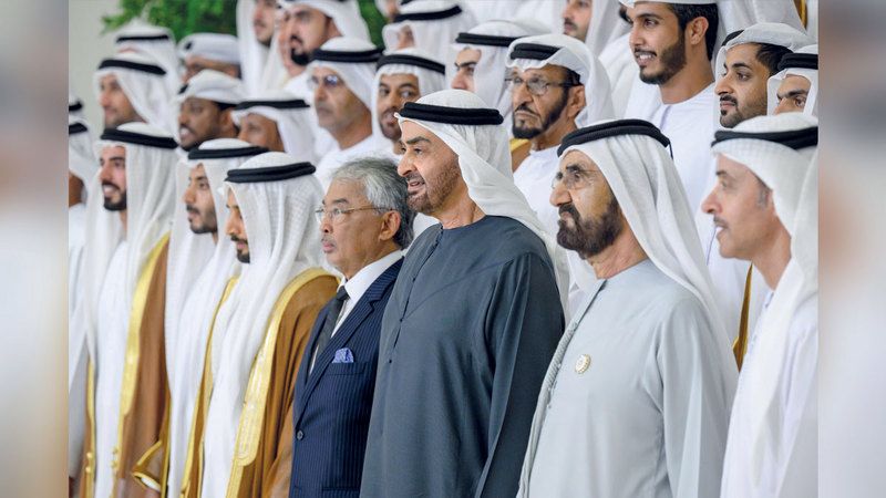 الامارات | رئيس الدولة ومحمد بن راشد يشهدان أفراح آل نهيان