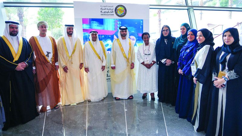الامارات | منصور بن محمد يشهد افتتاح «الألعاب الخليجية»