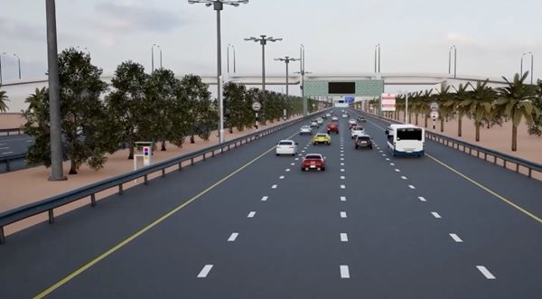 شرطة أبوظبي تدعو السائقين عبر تقنية CGI إلى عدم التجاوز من كتف الطريق