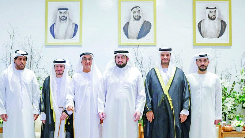 الامارات | أحمد بن محمد يحضر أفراح المزروعي والفلاسي