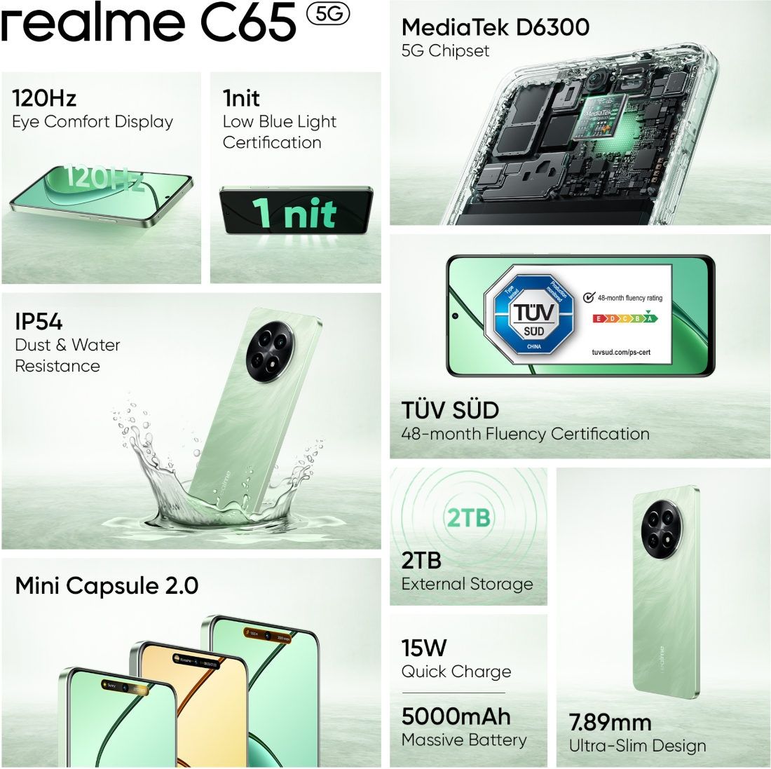 ريلمي تكشف عن هاتف Realme C65 5G الجديد والمميز بسعره الرائع.. إليكم السعر والمواصفات