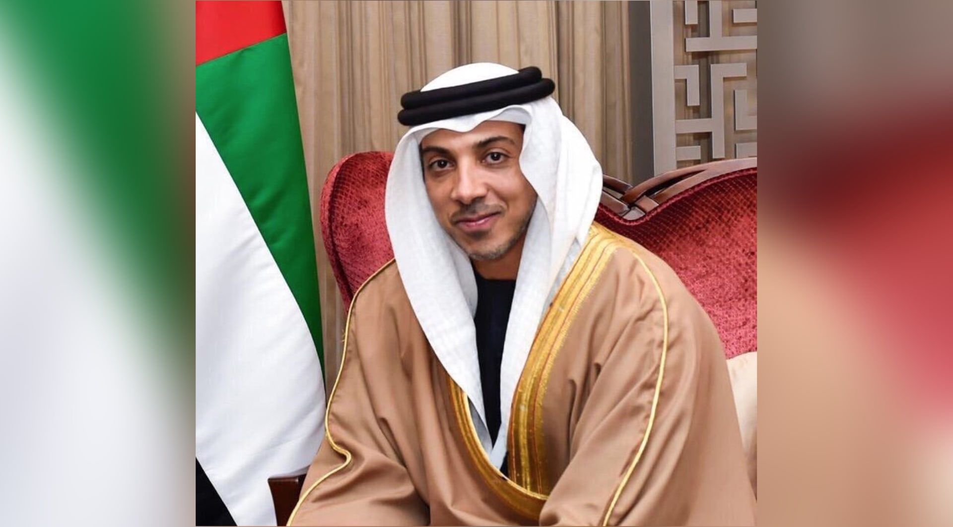 الامارات | منصور بن زايد يعزي في وفاة محمد الحميري خلال زيارته مجلس العزاء في العين