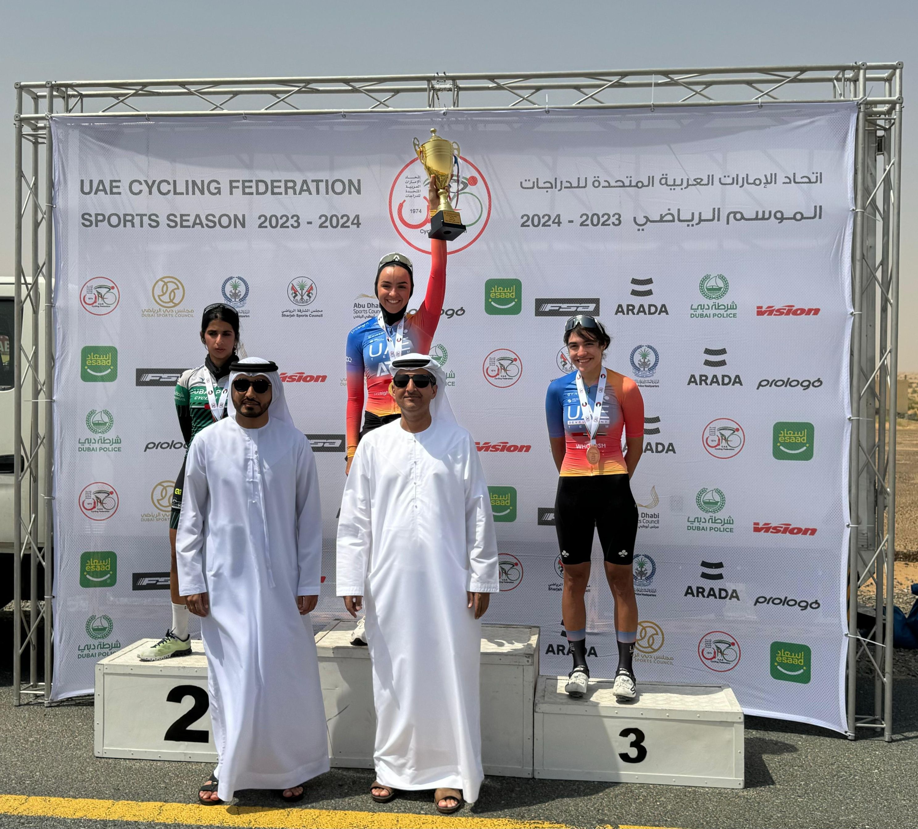 الامارات | للعام الرابع على التوالي.. صفية الصايغ بطلة الإمارات في الدراجات
