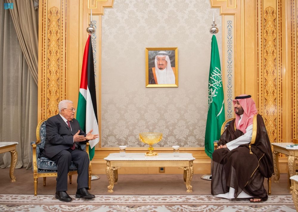 ولي العهد: المملكة تقف دائمًا إلى جانب الشعب الفلسطيني لنيل حقوقه