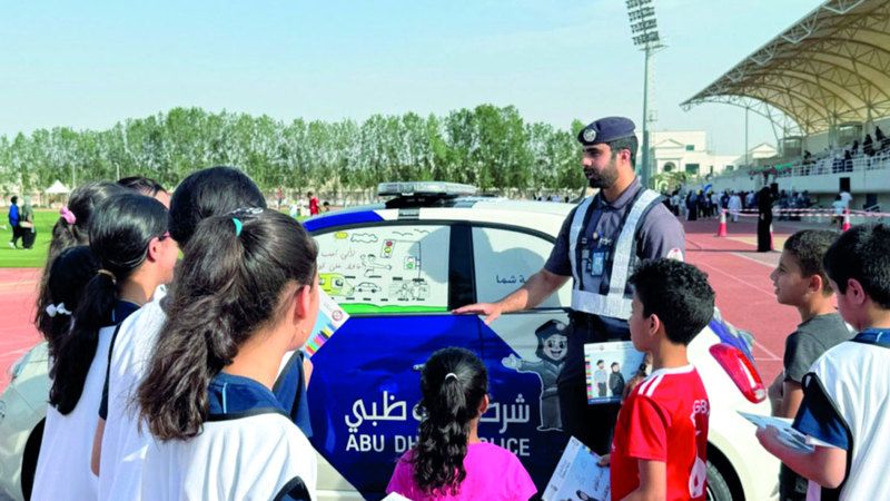 الامارات | شرطة أبوظبي تشارك بدورية الطفل في ماراثون «طموح زايد»