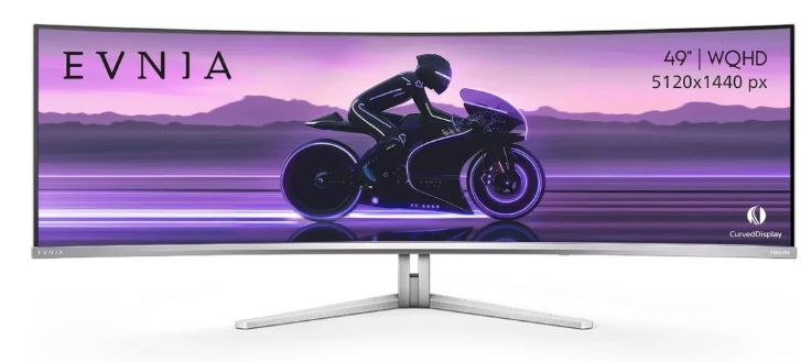 تكنولوجيا: Philips تكشف عن شاشة ألعاب بتقنية QD-OLED وحجم 49 إنش