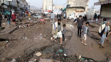 الخليج اليوم .. تضرر 5 آلاف أسرة نازحة جراء المنخفض الجوي باليمن