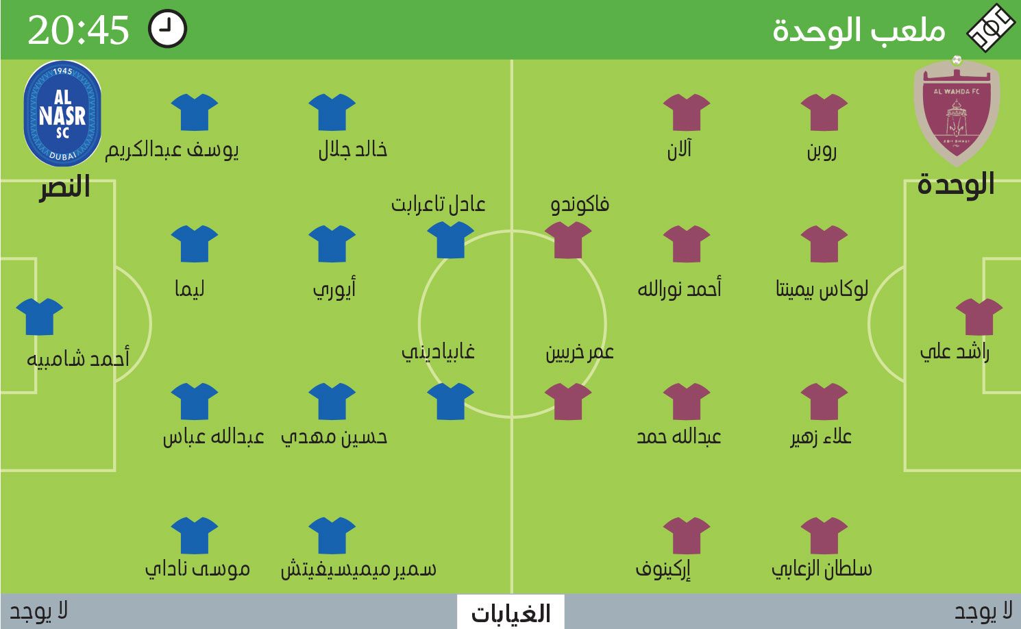 الامارات | الوحدة والنصر.. لقاء «المعنويات المرتفعة»