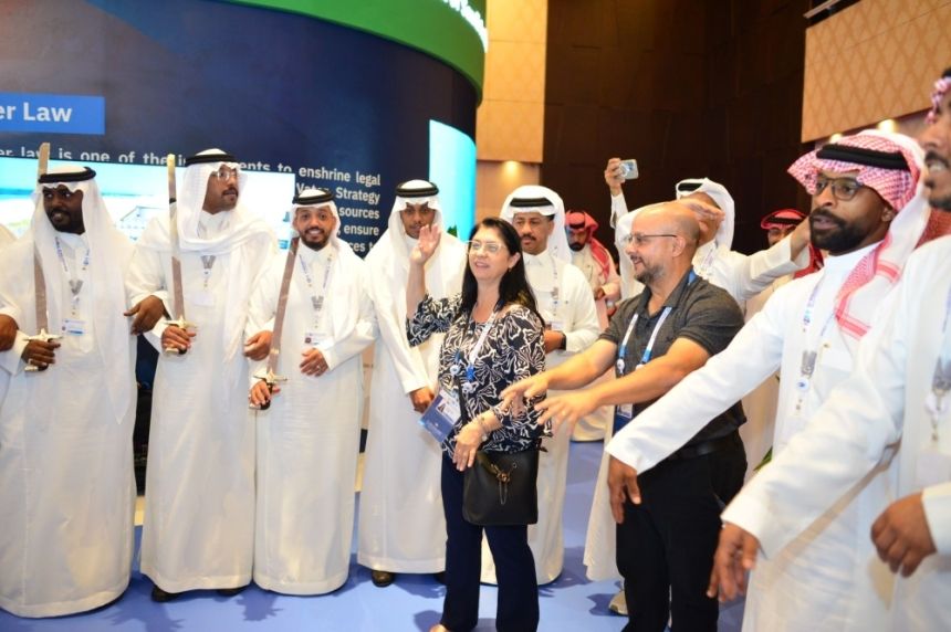 المعرض السعودي في المنتدى العالمي للمياه يحظى بإشادة الزوار والمهتمين