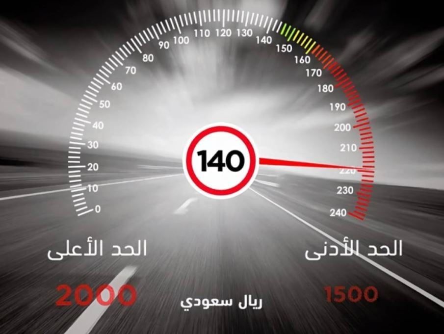 ارتفاع غرامات تجاوز السرعة على الطرق السريعة في المملكة.. هنا تفاصيلها