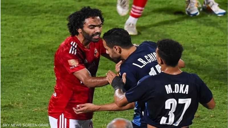 حكم بالحبس على لاعب الأهلي حسين الشحات بعد واقعة”صفع” الشيبي
