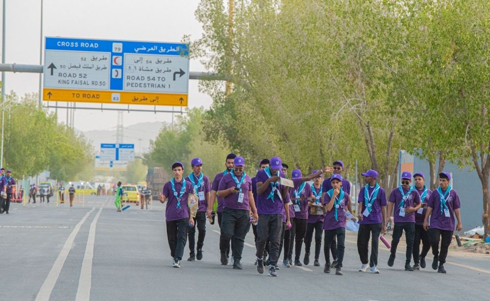 "نفخر بخدمة الحجاج".. شباب الكشافة يجسدون قيم التطوع والإيثار