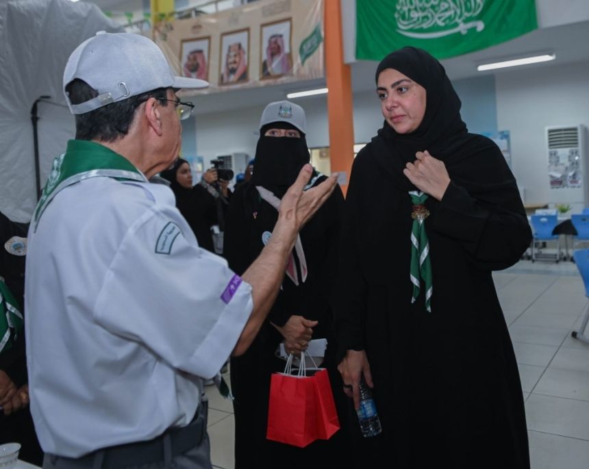تمكين وزيادة نسبة مشاركة فتيات الكشافة السعودية في العمل التطوعي بالحج
