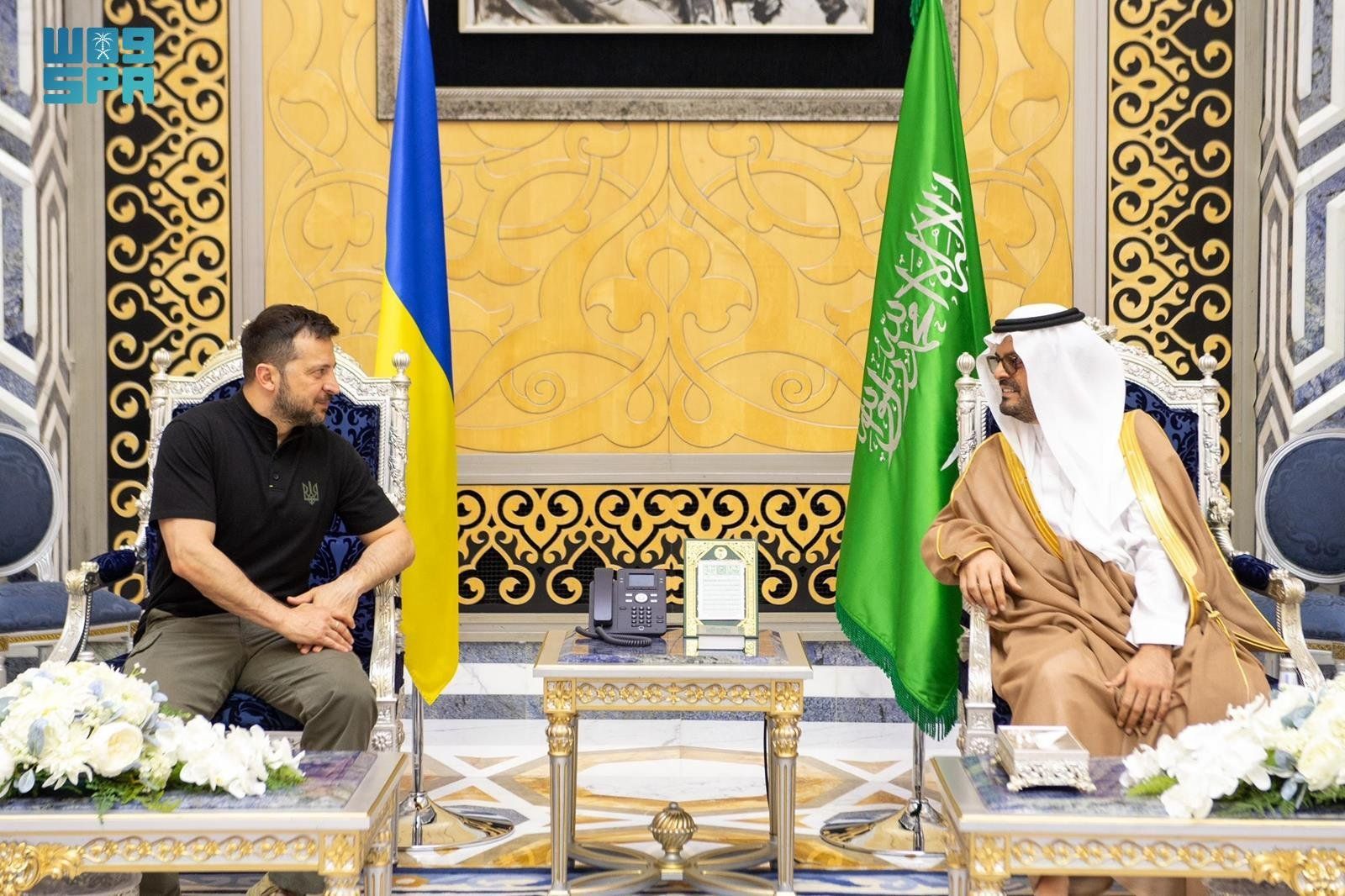 الرئيس الأوكراني يصل إلى جدة