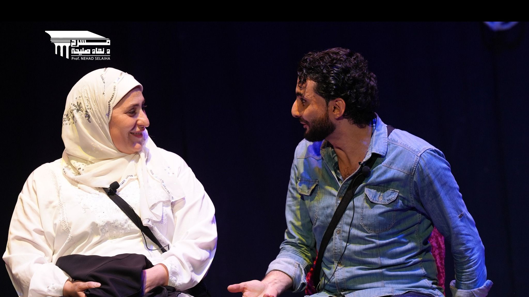 محيى إسماعيل وحسين نوح ورانيا يحيى يشاهدون مسرحية "حكايات تاء مربوطة"