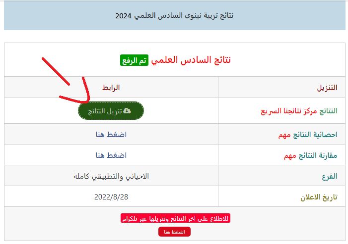الآن نتائج السادس الإعدادي العراق 2024 الدور الأول في عموم المحافظات عبر موقع نتائجنا
