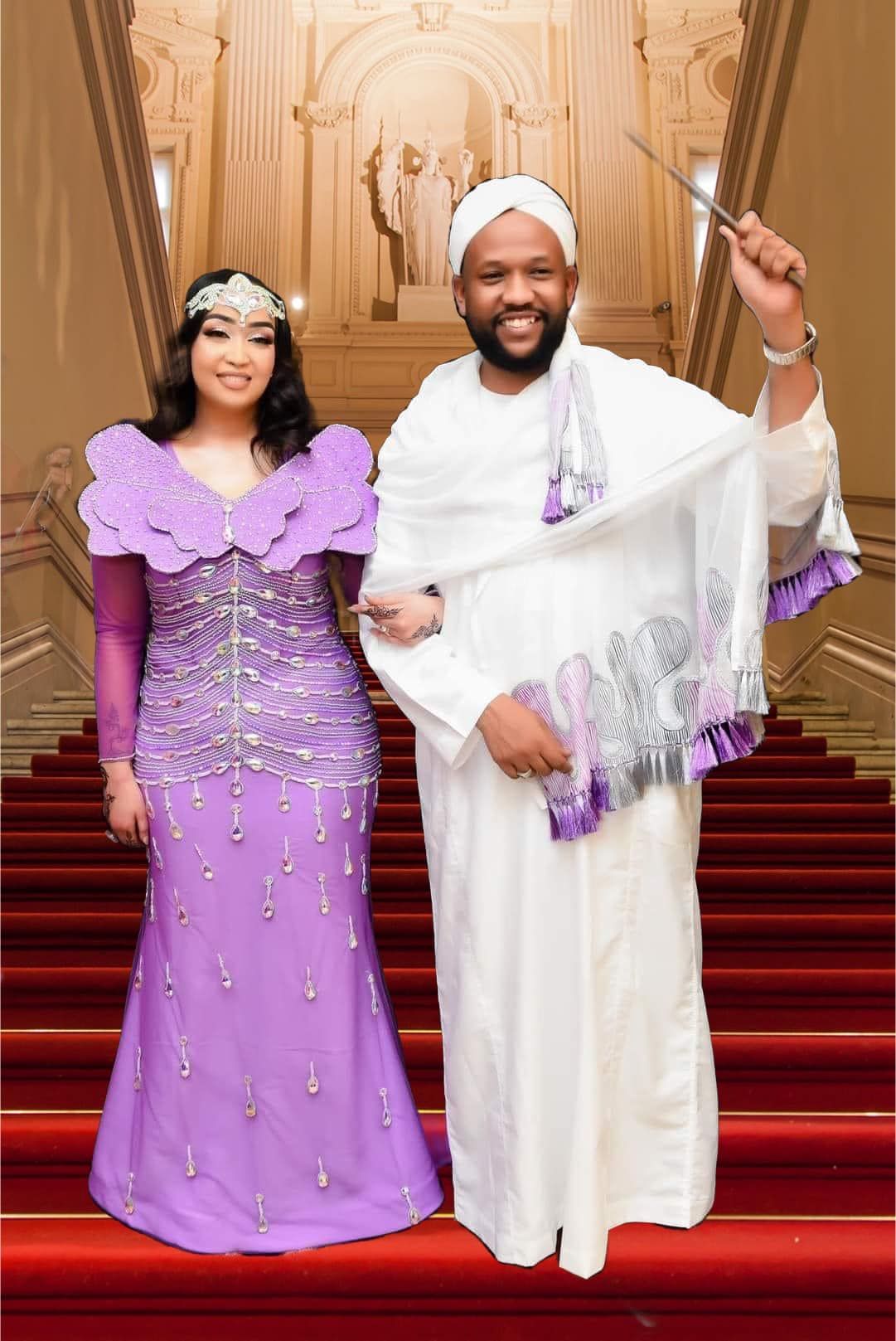 شاهد.. صورة الفنانة ريماز ميرغني مع زوجها في حفل عقد قرانهما تخطف الأضواء على مواقع التواصل