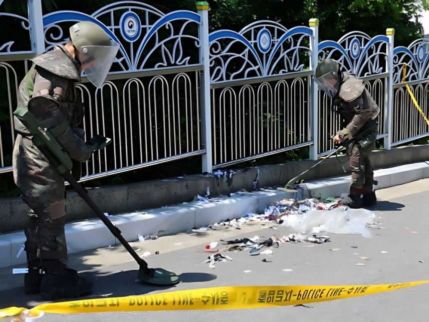 كوريا الشمالية ترسل نحو 240 بالونًا محملًا بالقمامة نحو جارتها الجنوبية