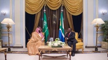 الخليج اليوم .. ولي العهد السعودي ورئيس جنوب إفريقيا يبحثان تطوير العلاقات