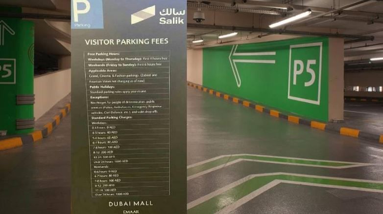 الامارات | كيف تسدد رسوم مواقف "دبي مول" باستخدام "سالك"؟