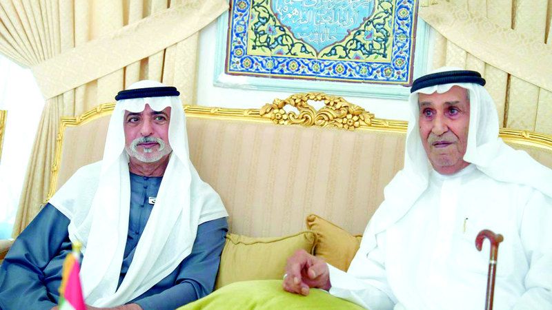 الامارات | نهيان بن مبارك يعزي في وفاة عائشة عبدالله المهيري