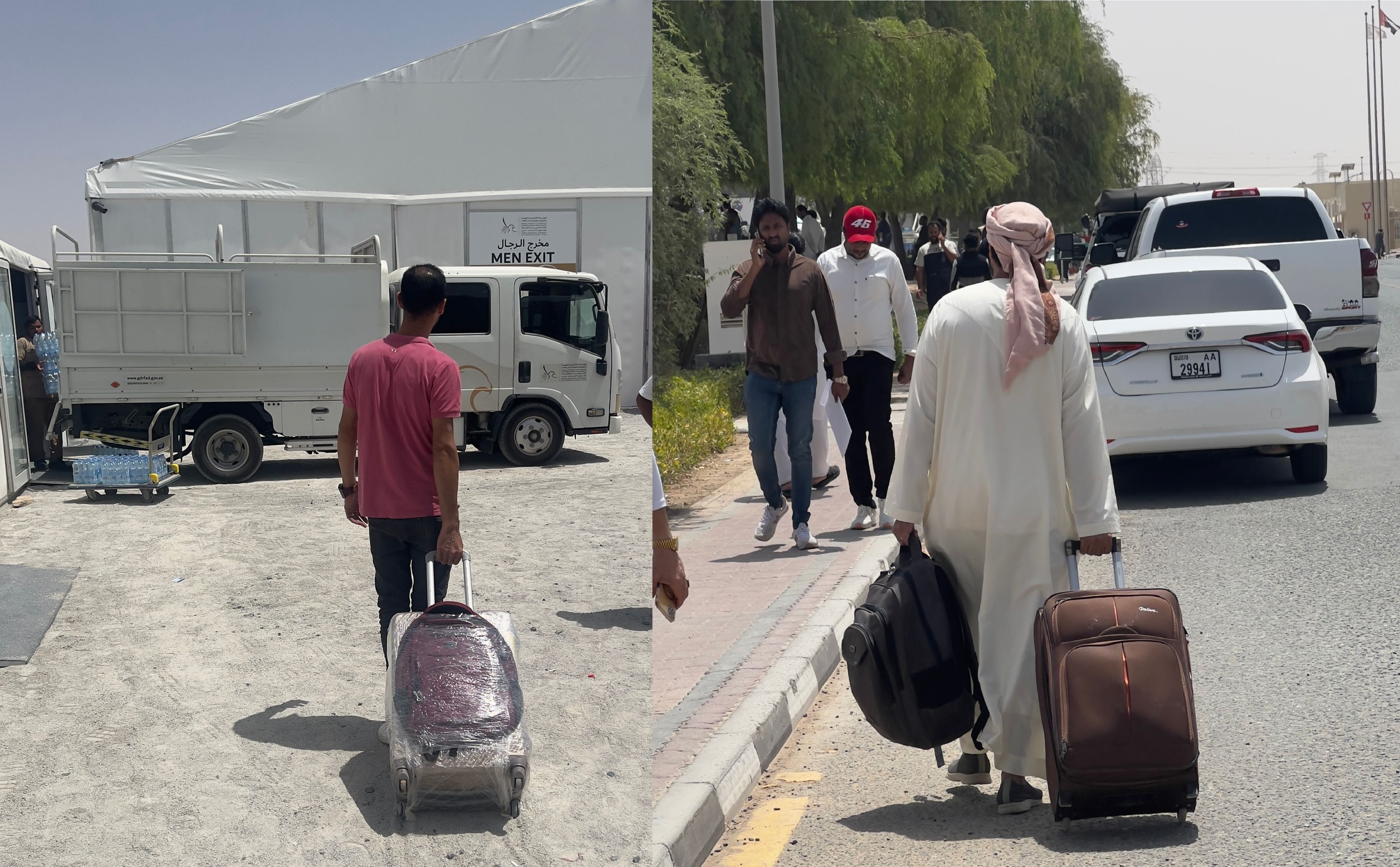 الامارات | "مخالفون" يذهبون لتسوية أوضاعهم ومعهم تذاكرهم وحقائب سفرهم
