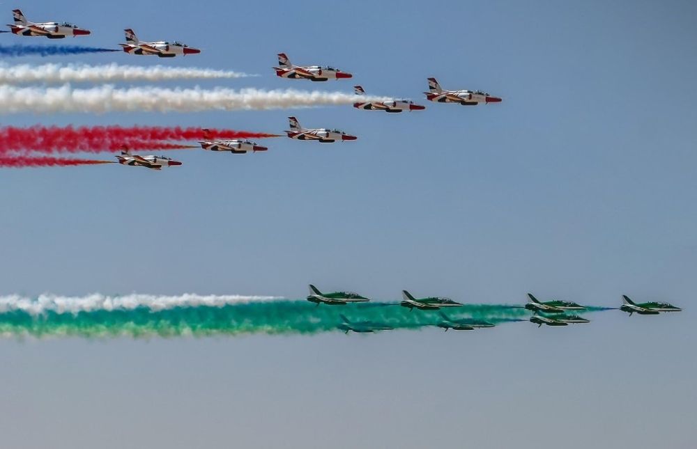 بعروض مبهرة.. "الصقور السعودية" تختتم مشاركتها في معرض مصر للطيران