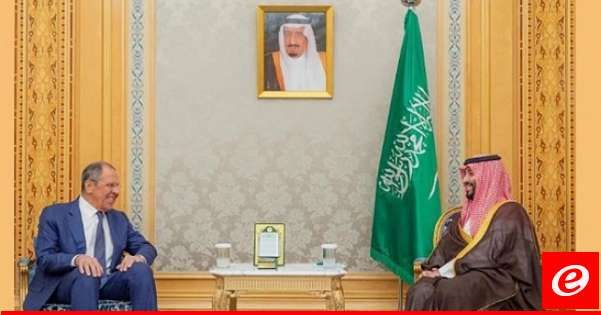 محمد بن سلمان يبحث مع لافروف في الرياض مستجدّات الأوضاع الإقليميّة والدوليّة