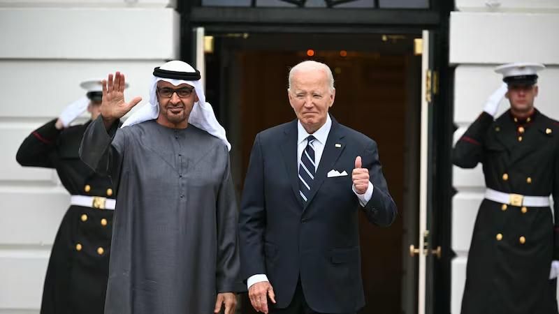 الامارات | رئيس الدولة والرئيس الأمريكي يبحثان في واشنطن العلاقات الإستراتيجية بين البلدين والتطورات الإقليمية والعالمية