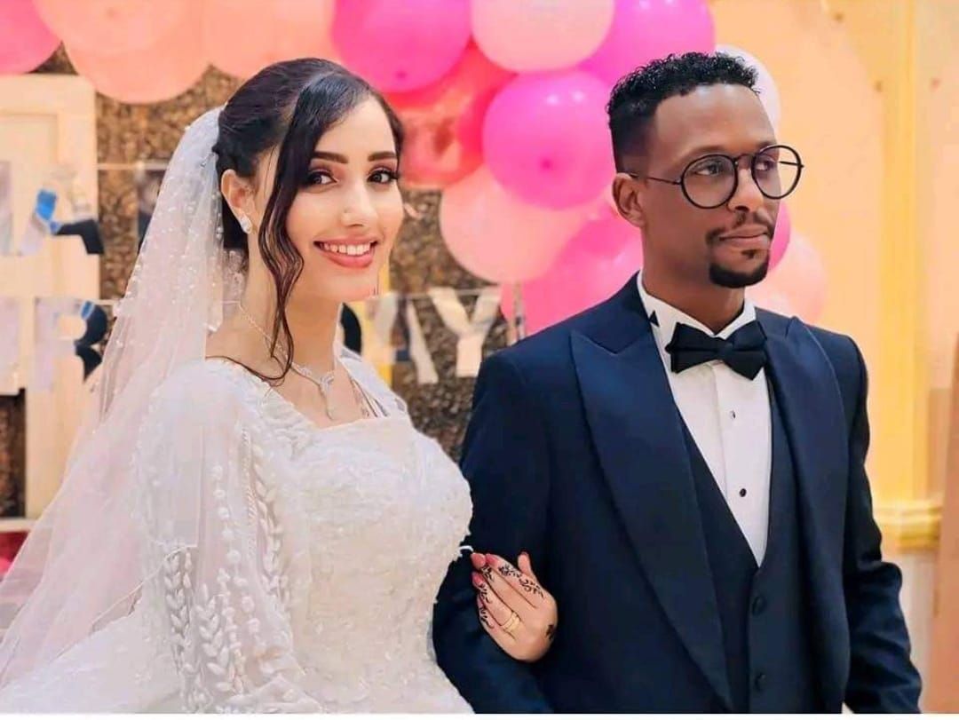 شاهد بالصور.. زواج شاب سوداني من مدينة ود مدني من فتاة مصرية حسناء تقيم معه بالإمارات بعد أن جمعت بينهما أجمل قصة حب