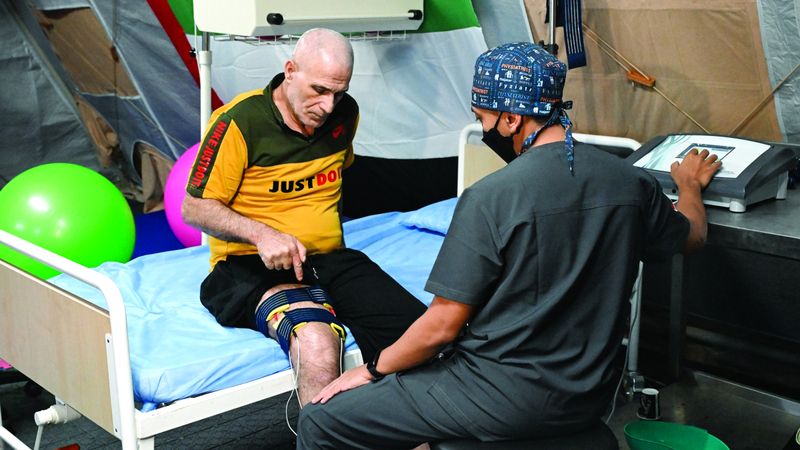 الامارات | افتتاح قسم العلاج الطبيعي في المستشفى الإماراتي العائم