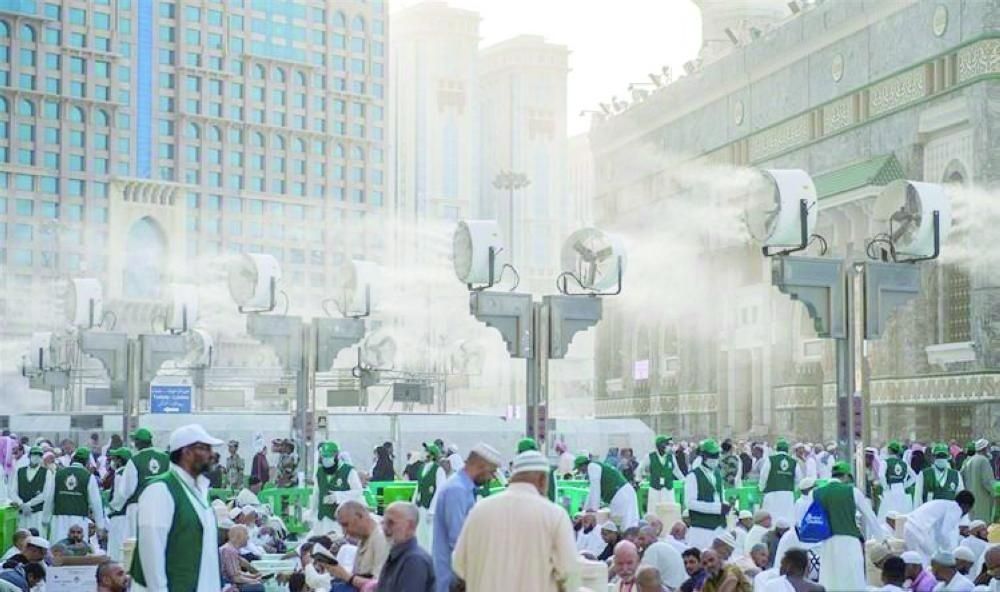 244 مروحة لتبريد المسجد الحرام