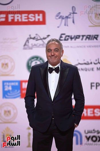 نيللى ونبيلة عبيد ولبلبة وصفية العمرى فى حفل افتتاح مهرجان القاهرة السينمائى