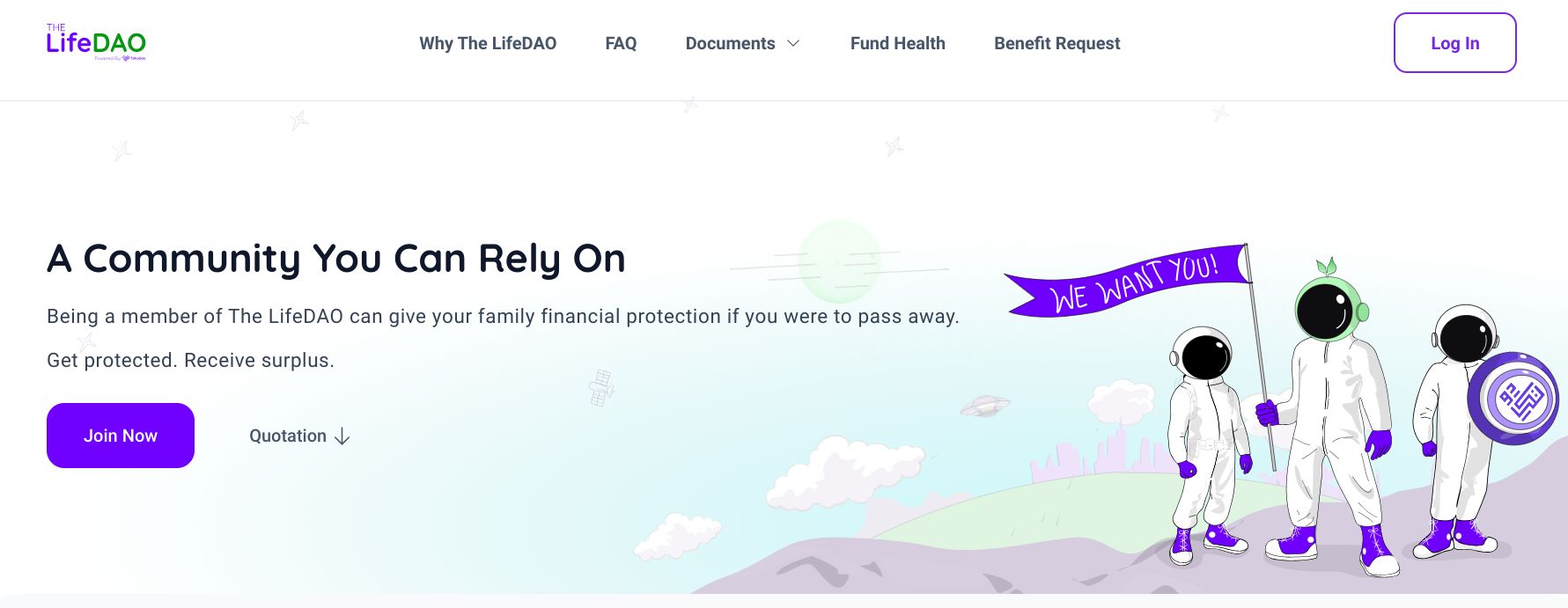 مع منصة LifeDAO: مستقبل التأمين على الحياة اللامركزي يبدأ الآن!